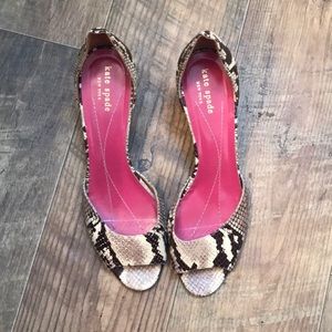 Kate Spade Snakeskin Heels